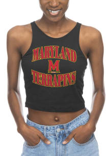 Womens Black Maryland Terrapins First Down Tank Top