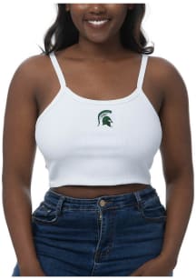 Womens White Michigan State Spartans Cami Tank Top