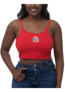 Womens Red Ohio State Buckeyes Cami Tank Top