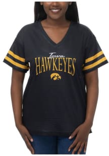 Womens Black Iowa Hawkeyes Subtle Jersey Fashion Football
