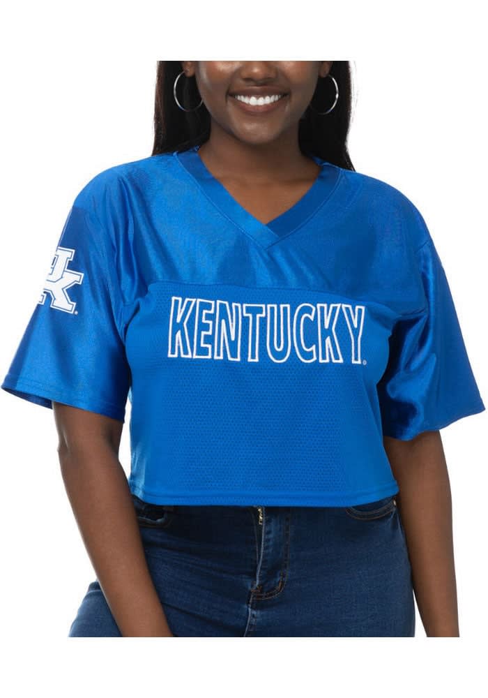 Kentucky Wildcats Womens ROYAL Sideline Cropped Fashion
