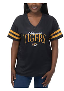 Missouri Tigers Womens Subtle Fashion Football Jersey - Black