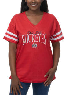 Womens Red Ohio State Buckeyes Subtle Jersey Fashion Football