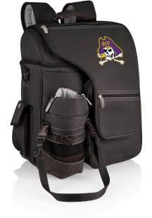 Picnic Time East Carolina Pirates Black Turismo Cooler Backpack