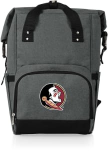 Picnic Time Florida State Seminoles Grey Roll Top Cooler Backpack