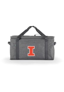 Grey Illinois Fighting Illini 64 Can Collapsible Cooler