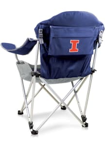 Blue Illinois Fighting Illini Reclining Folding Chair