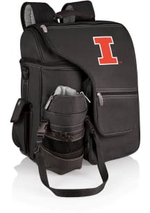 Picnic Time Illinois Fighting Illini Black Turismo Cooler Backpack