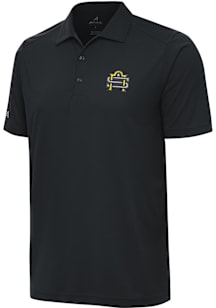 Antigua San Antonio Brahmas Mens Dark Grey Alternate Tribute Short Sleeve Polo