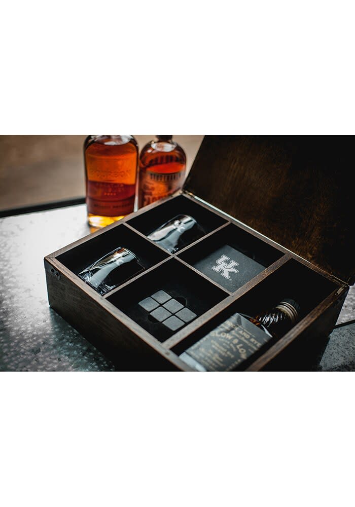 Kentucky Wildcats Whiskey Box Gift Drink Set