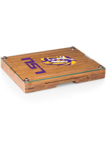 LSU Tigers Concerto Tool Set and Glass Top Cheese Serving Tray