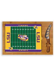 LSU Tigers Icon Glass Top Cutting Board