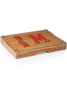 Maryland Terrapins Concerto Tool Set and Glass Top Cheese Serving Tray