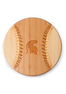 Michigan State Spartans Home Run Baseball Cutting Board