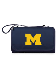 Michigan Wolverines Blue Picnic Time Outdoor Picnic Fleece Blanket