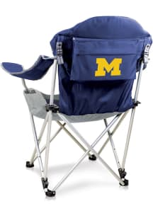 Blue Michigan Wolverines Reclining Folding Chair