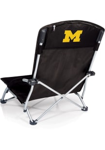 Black Michigan Wolverines Tranquility Beach Folding Chair