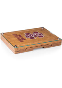 Mississippi State Bulldogs Concerto Tool Set and Glass Top Cheese Serving Tray