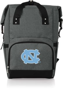 Picnic Time North Carolina Tar Heels Grey Roll Top Cooler Backpack