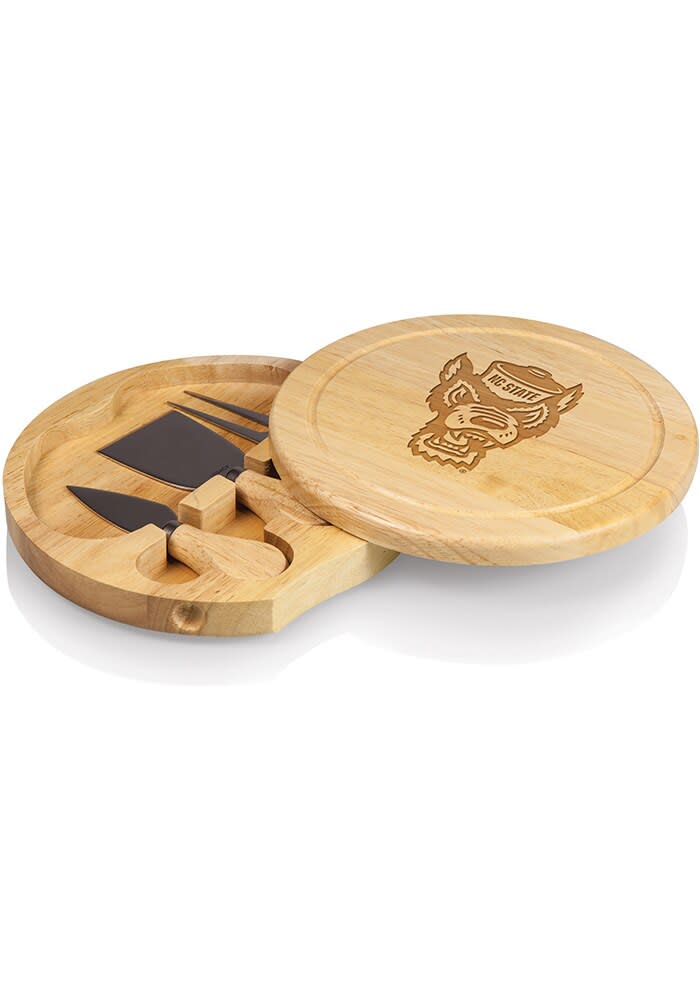 NFL Las Vegas Raiders Delio Acacia Wood Cheese Cutting Board and Tool Set