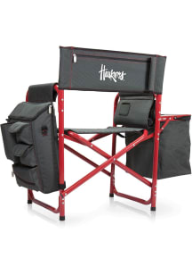 Grey Nebraska Cornhuskers Fusion Deluxe Chair