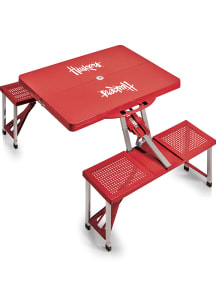 Red Nebraska Cornhuskers Portable Picnic Table