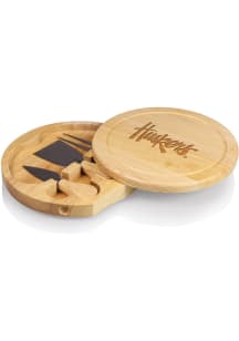 Nebraska Cornhuskers Brown Picnic Time Tools Set and Brie Cheese Kitchen Cutting Board