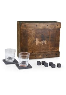 Nebraska Cornhuskers Whiskey Box Gift Drink Set