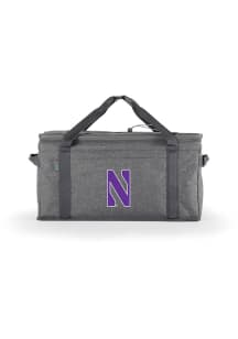 Grey Northwestern Wildcats 64 Can Collapsible Cooler