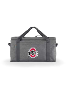 Grey Ohio State Buckeyes 64 Can Collapsible Cooler
