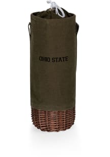 Khaki Ohio State Buckeyes Malbec Insulated Basket Wine Accessory