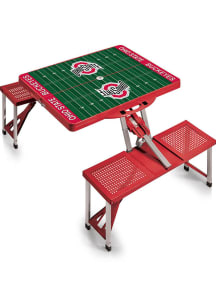 Red Ohio State Buckeyes Portable Picnic Table