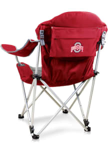 Red Ohio State Buckeyes Reclining Folding Chair