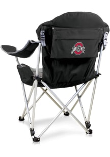 Black Ohio State Buckeyes Reclining Folding Chair