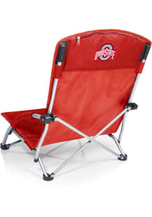 Red Ohio State Buckeyes Tranquility Beach Folding Chair