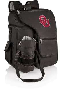 Picnic Time Oklahoma Sooners Black Turismo Cooler Backpack