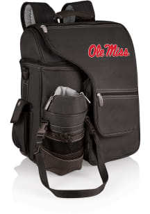 Picnic Time Ole Miss Rebels Black Turismo Cooler Backpack
