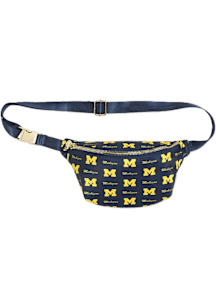 Printed Fanny Pack Michigan Wolverines Womens Belt Bag - Navy Blue