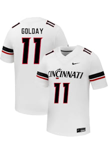 Jake Golday Nike Mens White Cincinnati Bearcats Football NIL Name And Number Football Jersey