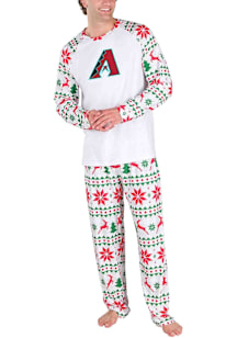 Concepts Sport Arizona Diamondbacks Mens White Holiday Tidings Sleep Pants