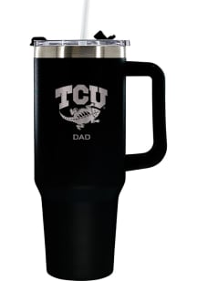 TCU Horned Frogs Dad 40oz Stainless Steel Tumbler - Black