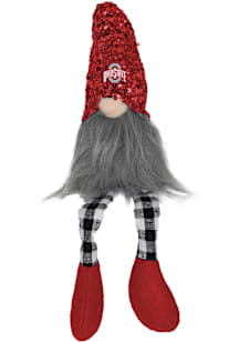 Ohio State Buckeyes Bling Shelf Sitter Gnome Decor