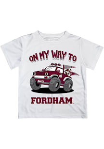 Vive La Fete Fordham Rams Toddler White On My Way Short Sleeve T-Shirt