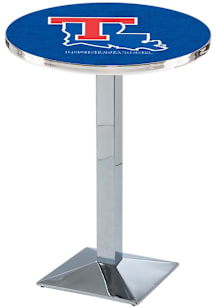Louisiana Tech Bulldogs Chrome Square Base Pub Table