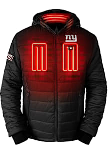 ActionHeat New York Giants Mens Black Battery Heated Medium Weight Jacket