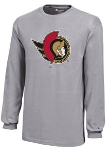 Champion Ottawa Senators Youth Grey Core Long Sleeve T-Shirt