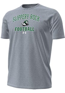 Under Armour Slippery Rock Grey Football Football Performance Short Sleeve T Shirt