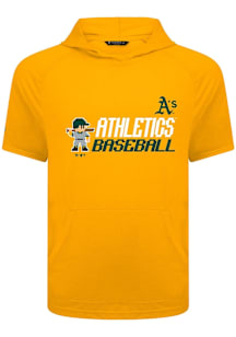 Levelwear Oakland Athletics Gold Phase 8-Bit Baseball Short Sleeve Hoods