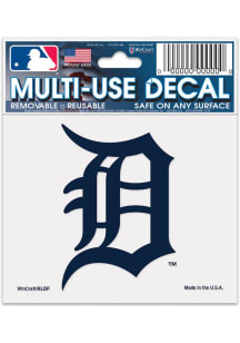 Detroit Tigers Multi Use 3x4 Auto Decal - Navy Blue