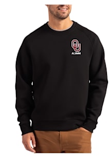 Cutter and Buck Oklahoma Sooners Mens Black Alumni Roam Long Sleeve Crew Sweatshirt